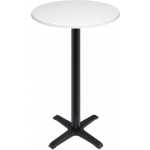 mesa caribe alta negra base de 110 cms y tapa de 70 cms color a elegir