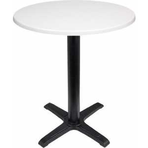 mesa caribe negra base de 72 cms y tapa de 60 cms color a elegir