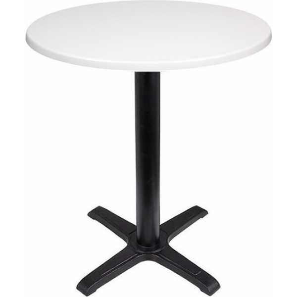 mesa caribe negra base de 72 cms y tapa de 60 cms color a elegir