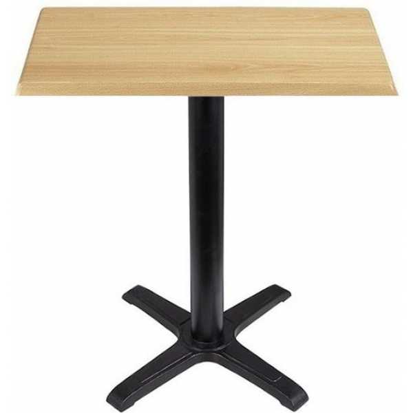 mesa caribe negra base de 72 cms y tapa de 60 x 60 cms color a elegir