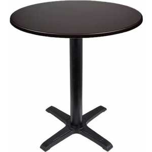 mesa caribe negra base de 72 cms y tapa de 70 cms color a elegir