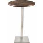 mesa copacabana alta acero inoxidable base de 110 cms y tapa 70 cms color a elegir