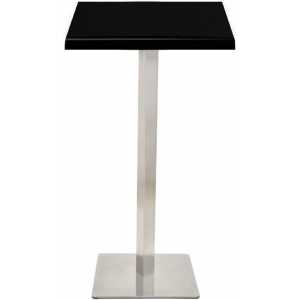 mesa copacabana alta acero inoxidable base de 110 cms y tapa 70 x 70 cms color a elegir