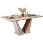 mesa dalila madera blanco roto roble blanco roto 170x90 cms