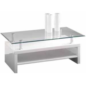 mesa de centro day cristal blanco