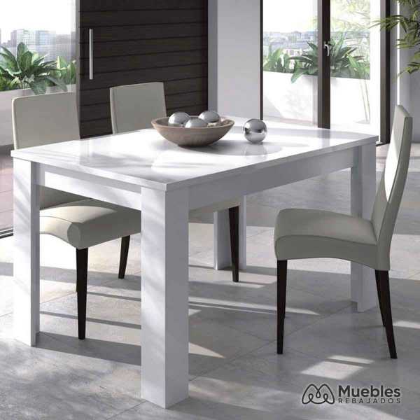 mesa de comedor blanca 004586a