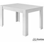 mesa de comedor blanca extensible 140x190cm 004586a
