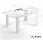 mesa de comedor blanca extensible 190cm 004586a