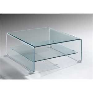 mesa drew baja cristal curvado 60x60 cms