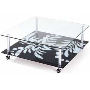mesa durcal cristal 100 x 100 cms
