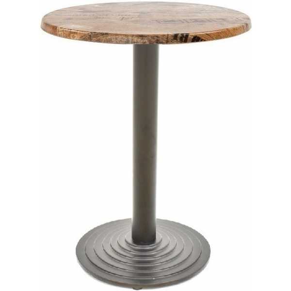 mesa ebro negra base de 72 cms y tapa de 60 cms color a elegir