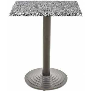 mesa ebro negra base de 72 cms y tapa de 60x60 cms color a elegir