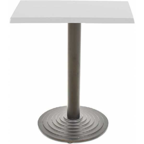 mesa ebro negra base de 72 cms y tapa de 70x70 cms color a elegir