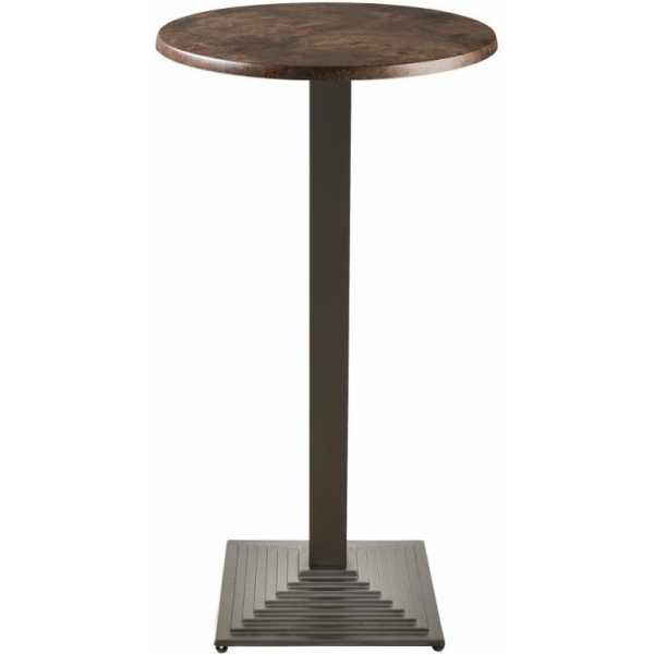 mesa elba alta negra base de 110 cms y tapa de 60 cms color a elegir