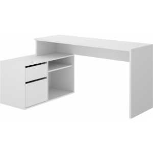 mesa escritorio blanco en forma de l 6