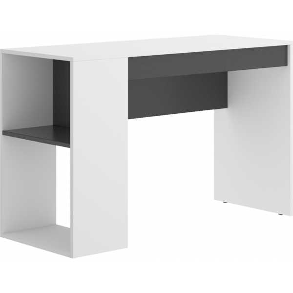 mesa escritorio con estante y 1 cajon 4