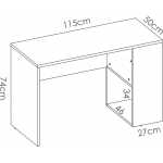 mesa escritorio con estante y 1 cajon 5