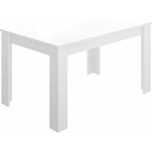 mesa extensible blanco brillo de comedor 140 190 cm 1