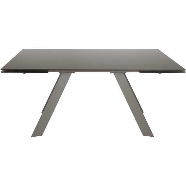 mesa extensible bob cristal gris y patas grises 1