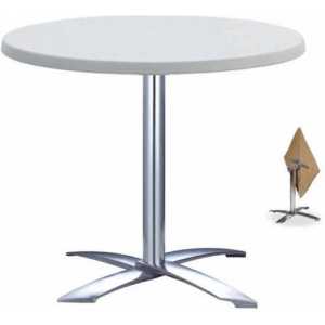 mesa gather aluminio abatible base de 73 cms y tapa 60 cms color a elegir