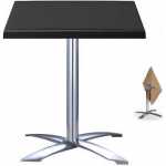 mesa gather aluminio abatible base de 73 cms y tapa 70x70 cms color a elegir