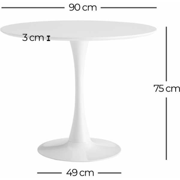 mesa gina blanca negra 90x90 4