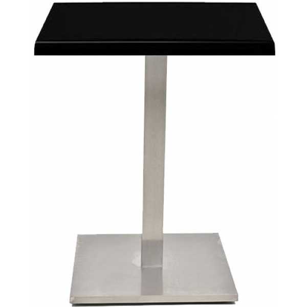 mesa ipanema acero inoxidable base de 72 cms y tapa 60 x 60 cms color a elegir