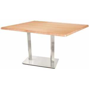 mesa ipanema acero inoxidable tapa 110 x 70 cms color a elegir