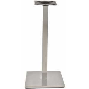 mesa ipanema alta acero inoxidable base de 110 cms y tapa 60 x 60 cms color a elegir 1