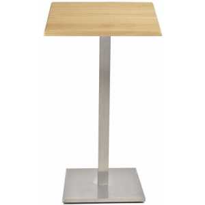 mesa ipanema alta acero inoxidable base de 110 cms y tapa 60 x 60 cms color a elegir