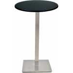 mesa ipanema alta acero inoxidable base de 110 cms y tapa 70 cms color a elegir
