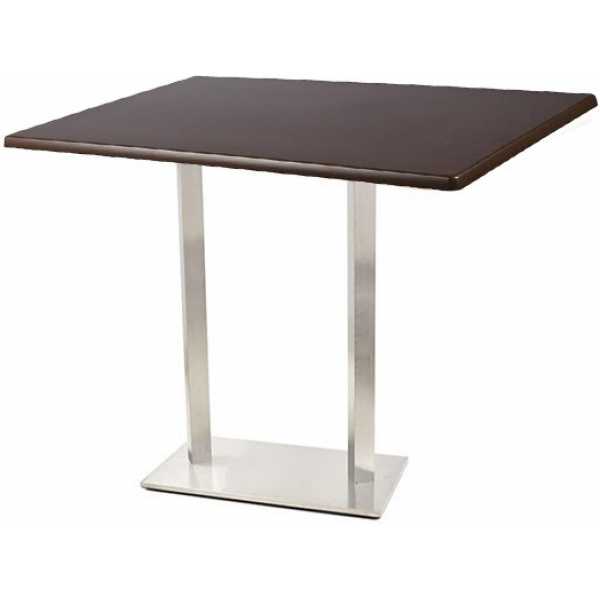 mesa ipanema alta acero inoxidable tapa 120 x 80 cms color a elegir