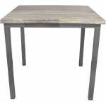mesa lirio metal base de 75 x 75 cms y tapa 80 x 80 cms color a elegir 1