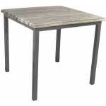 mesa lirio metal base de 75 x 75 cms y tapa 80 x 80 cms color a elegir