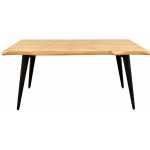 mesa melide metal madera160 x 90 cms 1