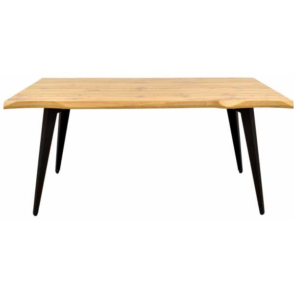 mesa melide metal madera160 x 90 cms 1