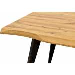 mesa melide metal madera160 x 90 cms 2