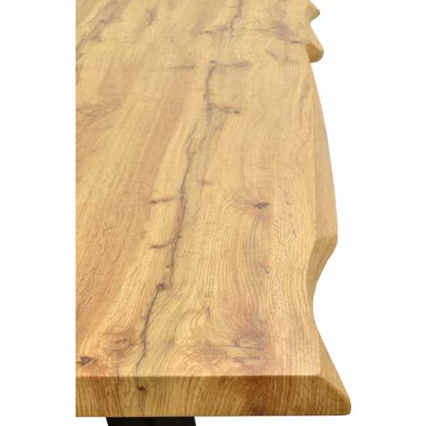 mesa melide metal madera160 x 90 cms 4