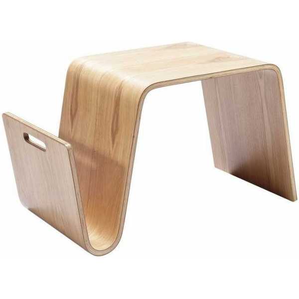 mesa nerea baja madera curvada fresno
