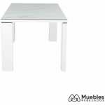 mesa royal lacada blanca cristal ceramico 150 x 90 cms 5