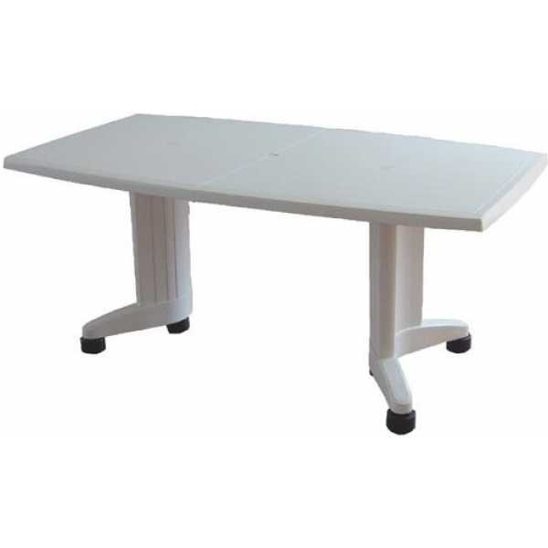 mesa sil blanca ovalada ampliable 165225 x 95 cms