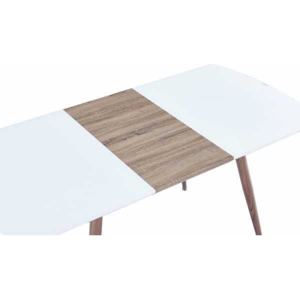 mesa sohail extensible metal madera cristal140 180 x 80 cms 4