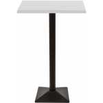 mesa soho alta negra base de 110 cms y tapa de 70x70 cms color a elegir