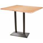 mesa soho alta negra base rectangular y tapa de 110x70 cms color a elegir