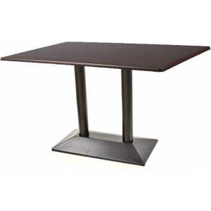 mesa soho negra base rectangular y tapa de 110 x 70 cms color a elegir