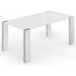 mesa soul madera blanca cristal blanco