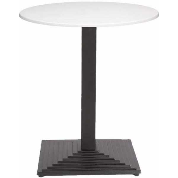 mesa tiber negra base de 72 cms y tapa de 80 cms color a elegir