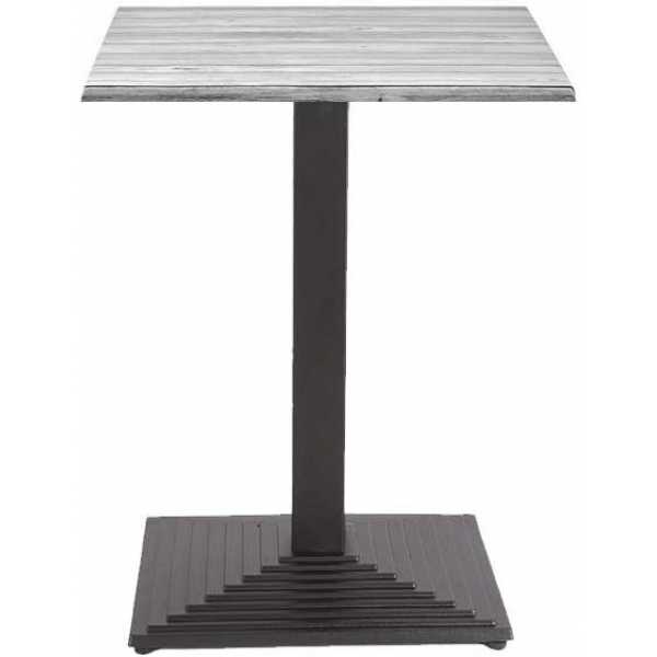 mesa tiber negra base de 72 cms y tapa de 80 x 80 cms color a elegir