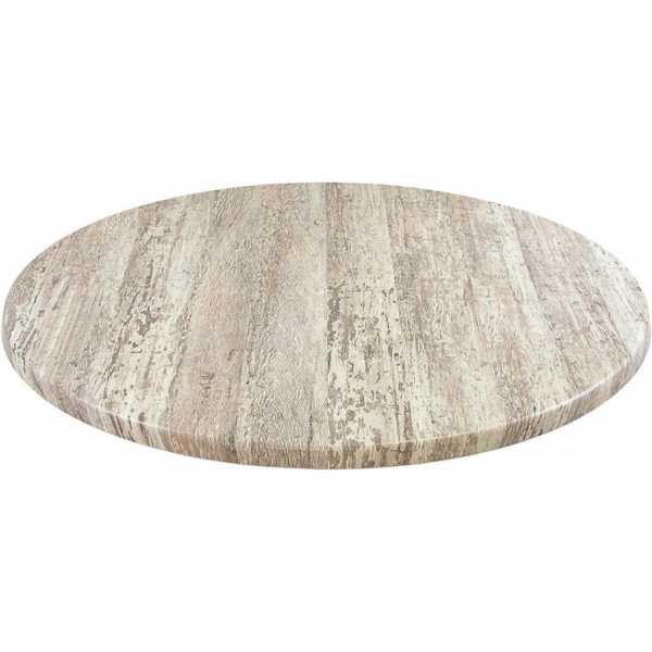 mesa tower madera base de 71 cms y tapa de 60 cms color a elegir 2