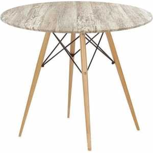 mesa tower madera base de 71 cms y tapa de 60 cms color a elegir